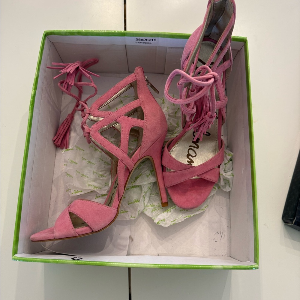 Sam Edelman Pink Strappy Heels